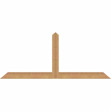 Ekena Millwork Portland Timber Gable Bracket, Western Red Cedar, 60"W x 25"H x 1 1/2"D x 3 1/2"F, 10/12 Pitch GBW060X25X0204POR00SWR